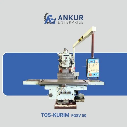 Tos Fsgv50 Kurim Czech Republic Heavy Duty Used Vertical Milling Machine - Color: Blue