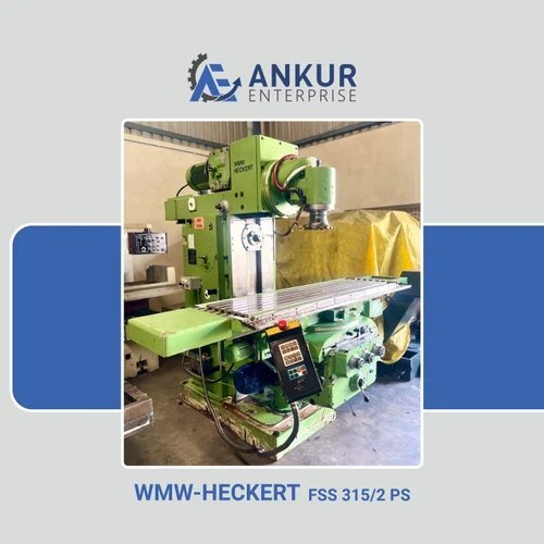 Wmw Heckert Heavy Duty Dual Spindle Milling Machine - Color: Green