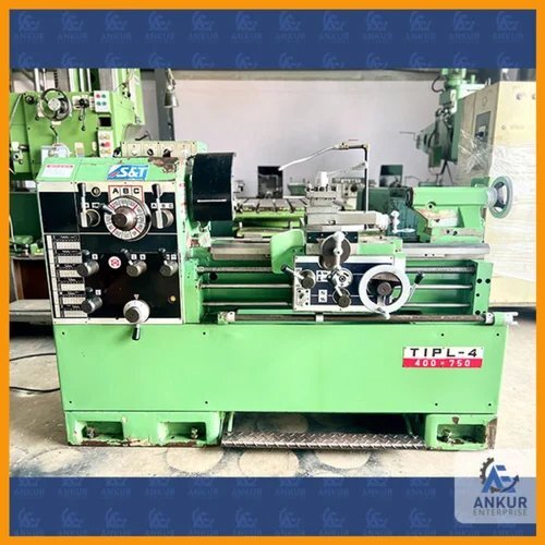 S & T Used Lathe Machine - Color: Green