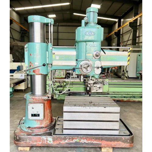 Used Radial Drill With Table Make Mas Czech Republic Model Vr4 50 Mm
