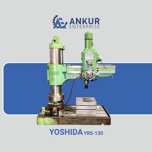 Used Radial Drill With Table Make Yoshida Japan Model Yr5-130 60 Mm
