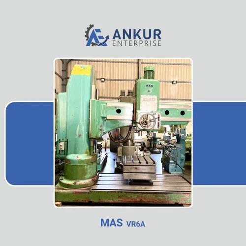 Used Radial Drill With Tilting Table Make Mas Czechoslovakia Model Vr 6A 60Mm