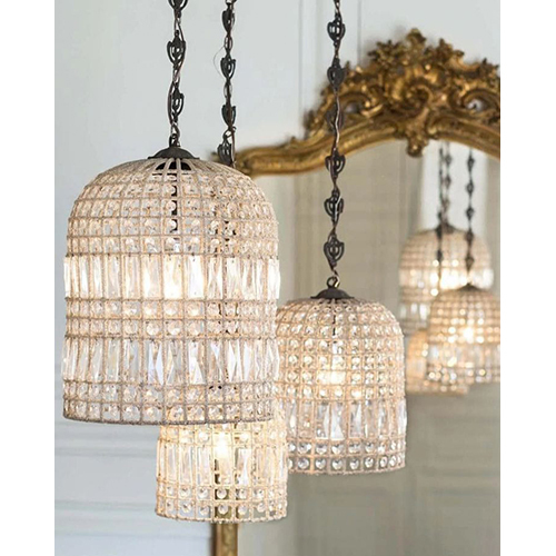Crystal Cage Jhoomar - Height: Variable (Customizable)  Meter (M)