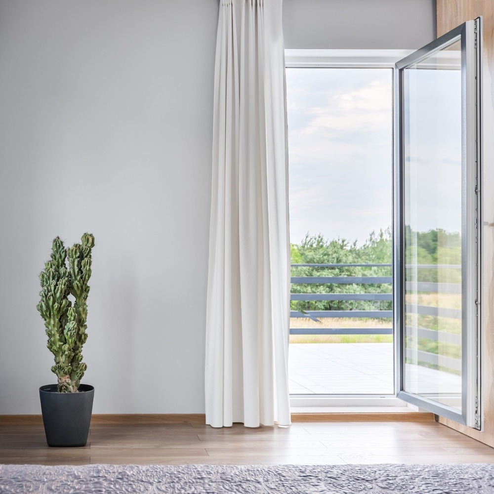 Casement Door Profile - Standard Size, Pure White Powder-coated Finish | Inward/outward Opening, Right-side Lock Handle, Optimal Security