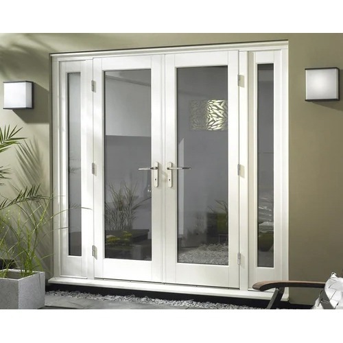 Casement Door Profile - Standard Size, Pure White Powder-coated Finish | Inward/outward Opening, Right-side Lock Handle, Optimal Security