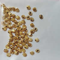 Gold Plastic Jewelry Bead - Hardness: Rigid