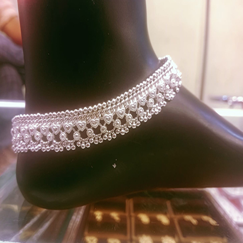 Silver Drishyam Leg Anklet