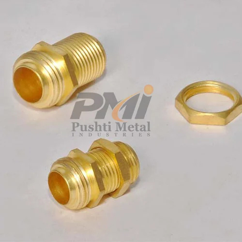 Industrial Brass Connector - Color: Golden