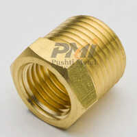 Brass Screw Fittings Internal Thread Pipe - High-quality Brass Material, Polished Golden Finish, Round Shape, Chemical Handling Application