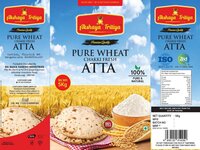 Pure Wheat Chakki Fresh Atta - Organic Stone-ground Flour | Nil Moisture, High Purity, Distinct Taste & Aroma For Versatile Cooking