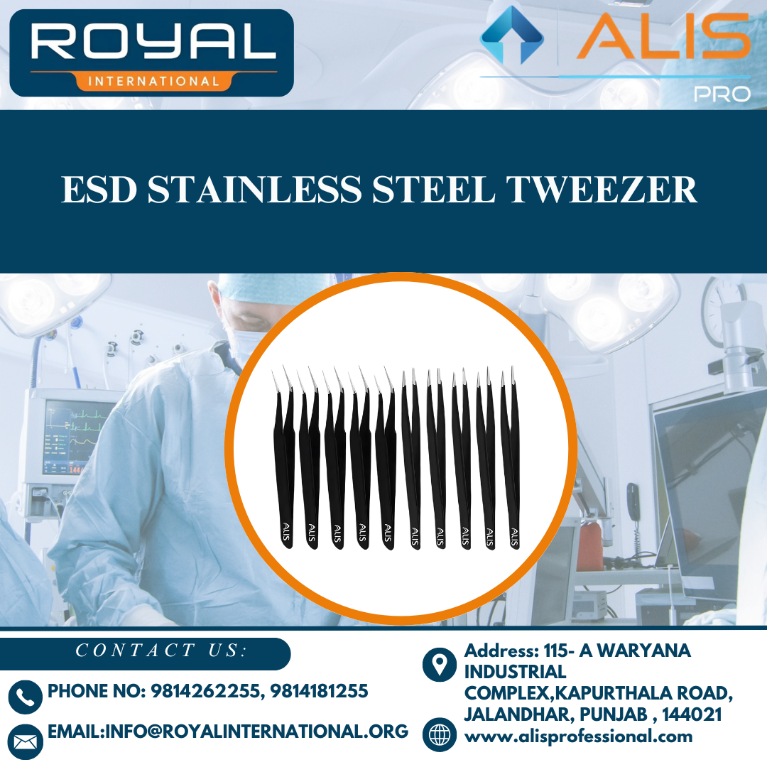 Esd Stainless Steel Tweezer