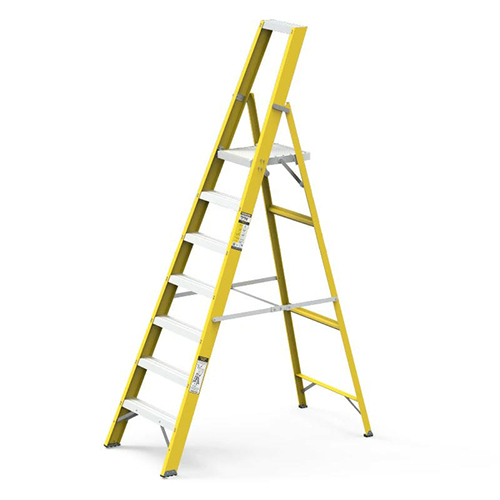 7 Step Fiberglass Platform Ladder - Feature: Durable & Strong