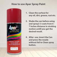 Apar Spray Paint Can DEEP ORANGE-225 ml, For Bike, Cars, Furnitures, art and craft  Paint work