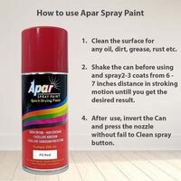 Apar Spray Paint Can PO RED-225 ml, For Bike, Cars, Furnitures, art and craft  Paint work