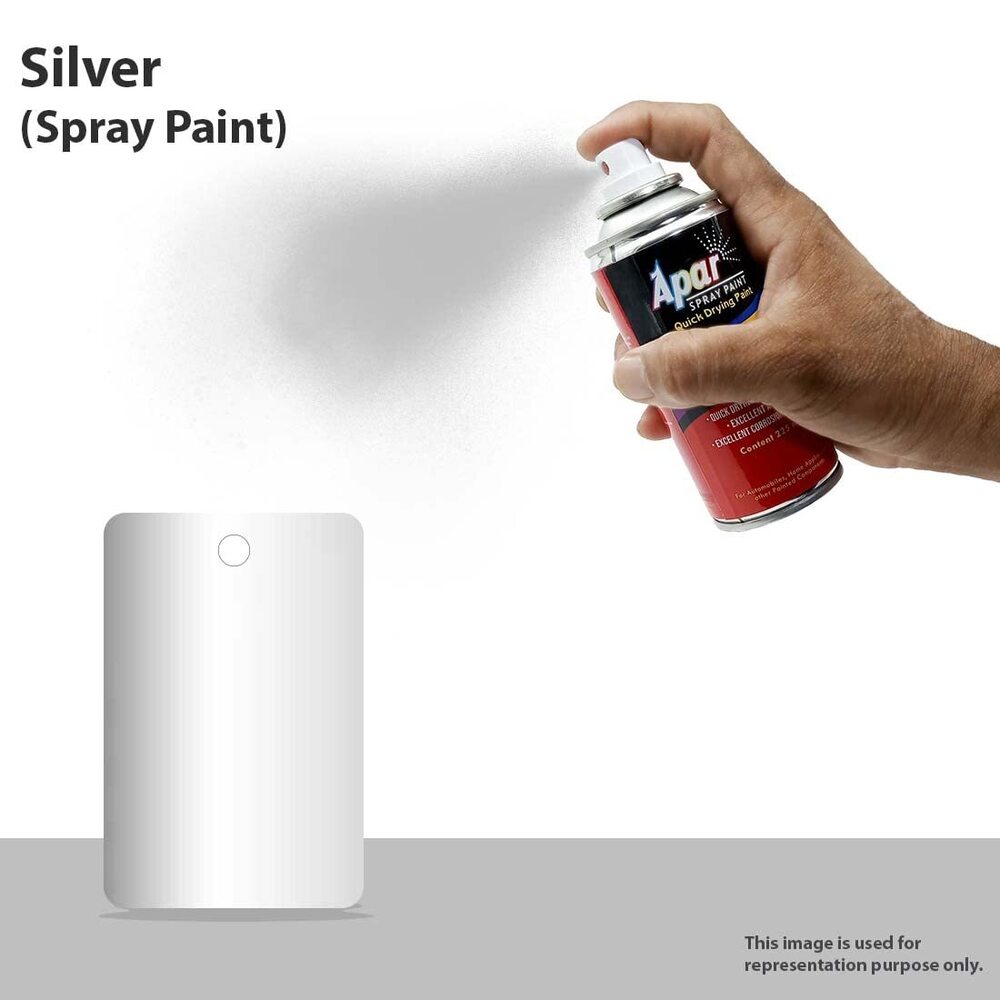 Apar Spray Paint Can SILVER-225 ml, For Bike, Cars, Furnitures, art and craft  Paint work