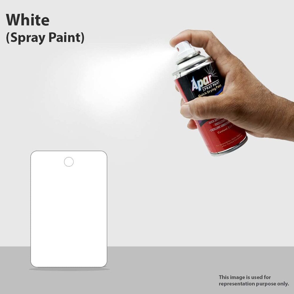 Apar Spray Paint Can WHITE-225 ml, For Bike, Cars, Furnitures, art and craft  Paint work