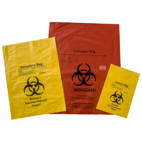 Multi Colour Autoclave Bags - Color: Red & Yellow