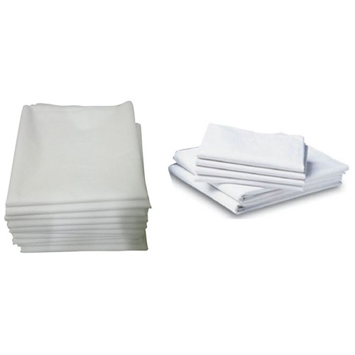 Hospital White Bedsheets - Material: 100% Cotton