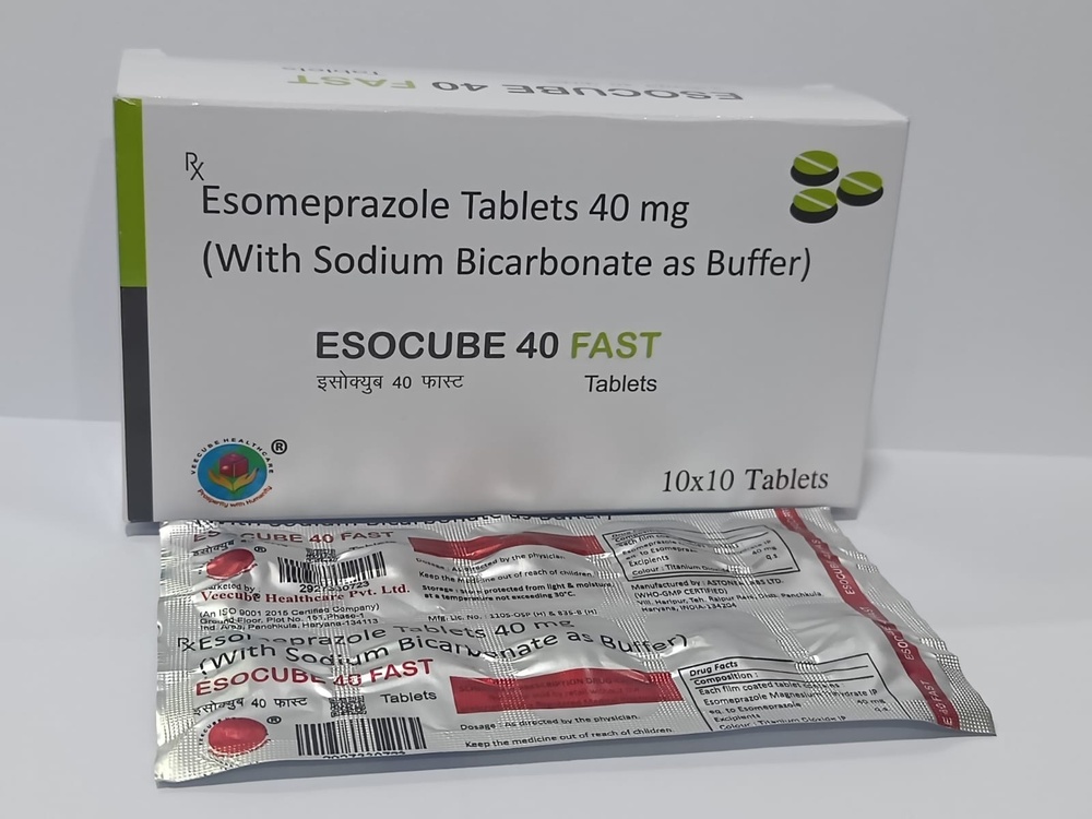 Esomeprazole 40 mg  (with Sodium Bicarbonate as Buffer) tablets