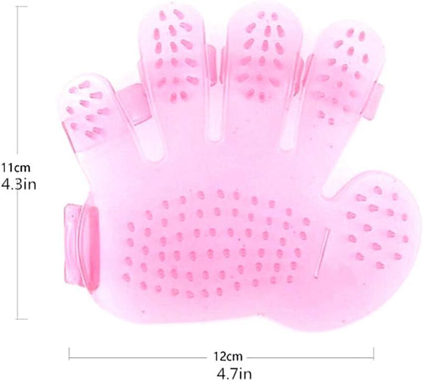 Pet Wash Bath Glove - 20x13x6 Cm, Soft Material For Gentle Cleaning & Massage, Suitable For Dogs And Cats, Mite Removal Tool