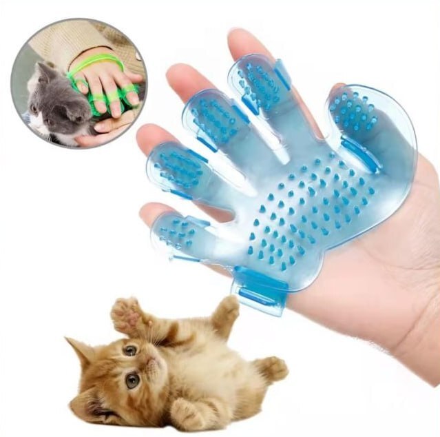Pet Wash Bath Glove - 20x13x6 Cm, Soft Material For Gentle Cleaning & Massage, Suitable For Dogs And Cats, Mite Removal Tool
