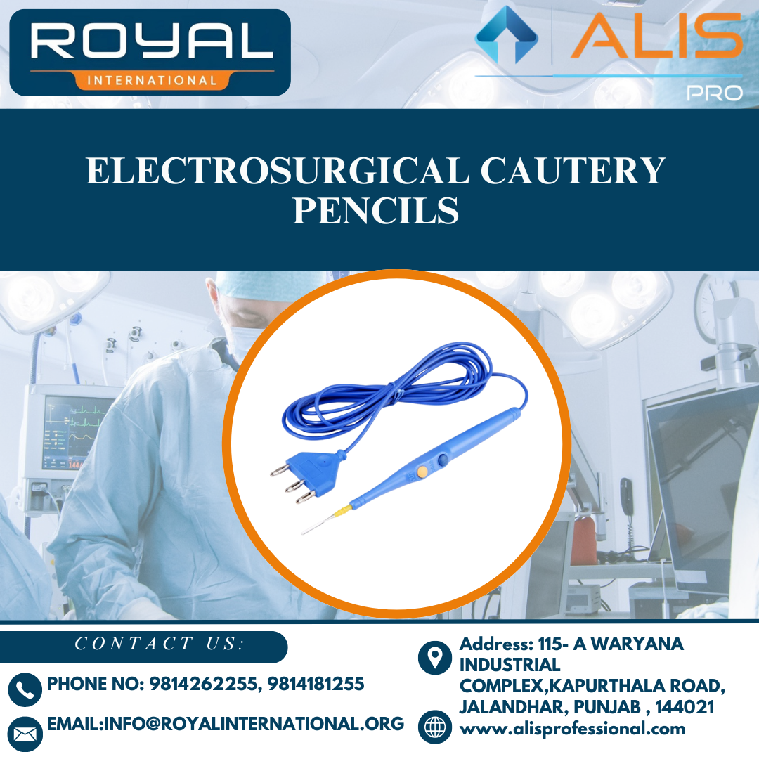 Electrosurgical Cautery Pencil With Coated Electrode - Plastic And Metal Construction, Standard Size, Matte Finish, Electric-powered, Disposable Use, Needle Tip Blade For Cutting And Coagulation