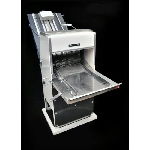 Bread Slicer Machine - Stainless Steel, Fully Automatic | Electric Power Source, Sleek Silver Finish