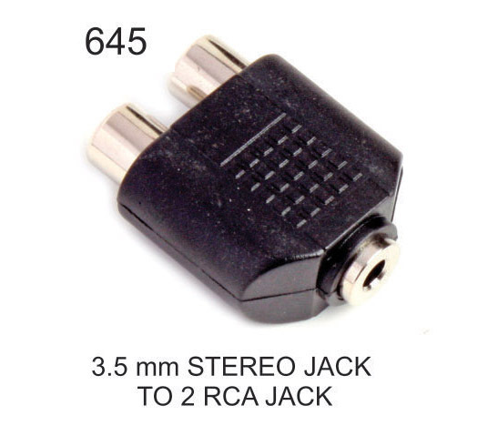 3.5MM JACK TO 2 RCA JACK