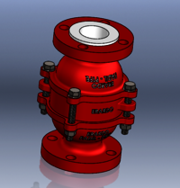 Ptfe Lined Flame Arrester (model No: Fadil-ptfe/ Fadel-ptfe) - Application: Chemical