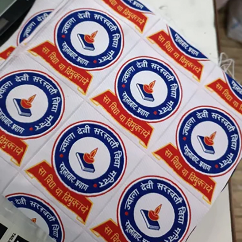 Polyester Woven Label - Custom Shape, Available in Various Colors | Sleek Design, Printed Personalization, Non-Adhesive for Sewing