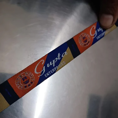 Printed Woven Label - Non-Woven Material, Custom Shapes Available, Modern Design, Multiple Color Options | Ideal for Garment Branding and Sizing