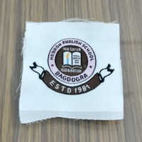 3inch Woven School Monogram - Fabric, Various Sizes Available, Different Available Colors - Modern Design, Washable, Printed Pattern