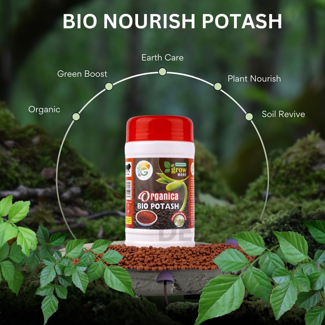Bio Nourish Potash - Organic Biofertilizer For Plant Growth - Color ...