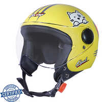 Hellow Kity Yellow  Helmet