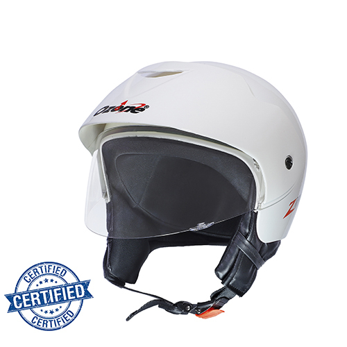 Zipp With Peak White Helmet - Material: Plastic