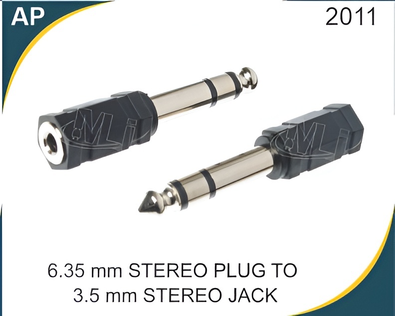 6.35MM STEREO PLUG TO 3.5 MM STEREO JACK