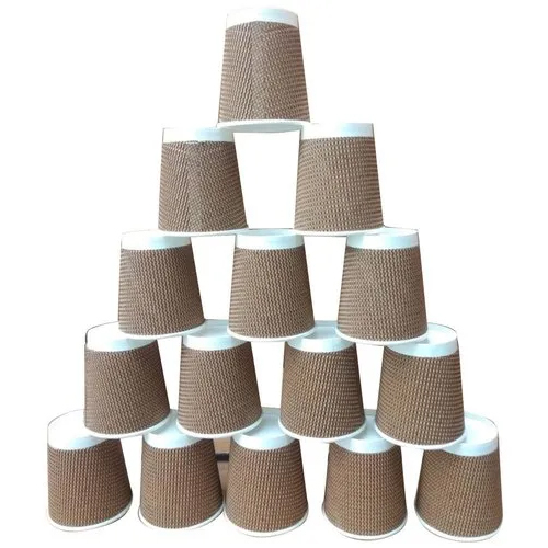 90Ml Paper Coffee Cup - Color: Brown