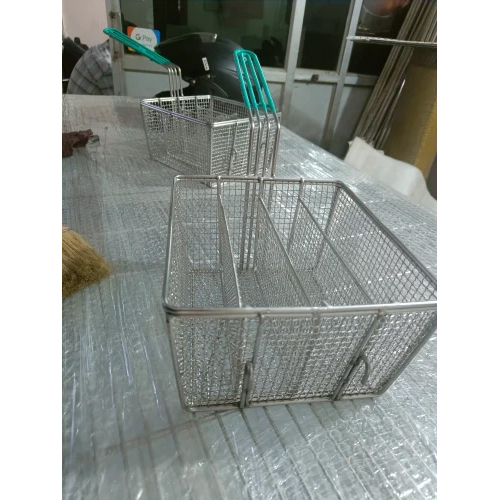 Tikki Fryer Basket With Multiple Compartment
