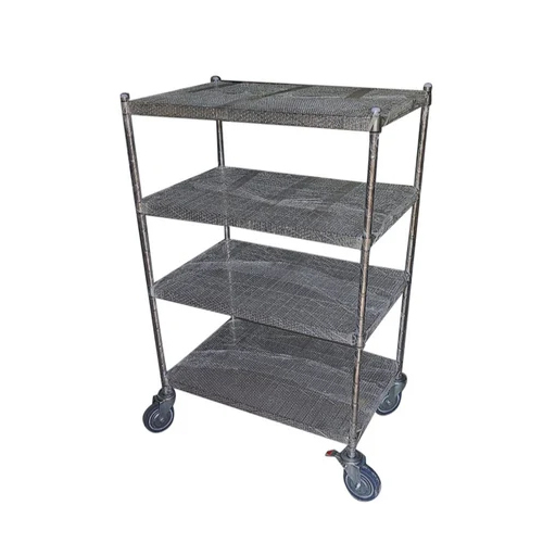 Stainless Steel Tray Rack Trolley - Application: Storage