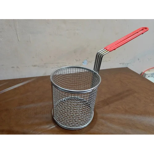 Pasta Fryer Basket - Color: Silver