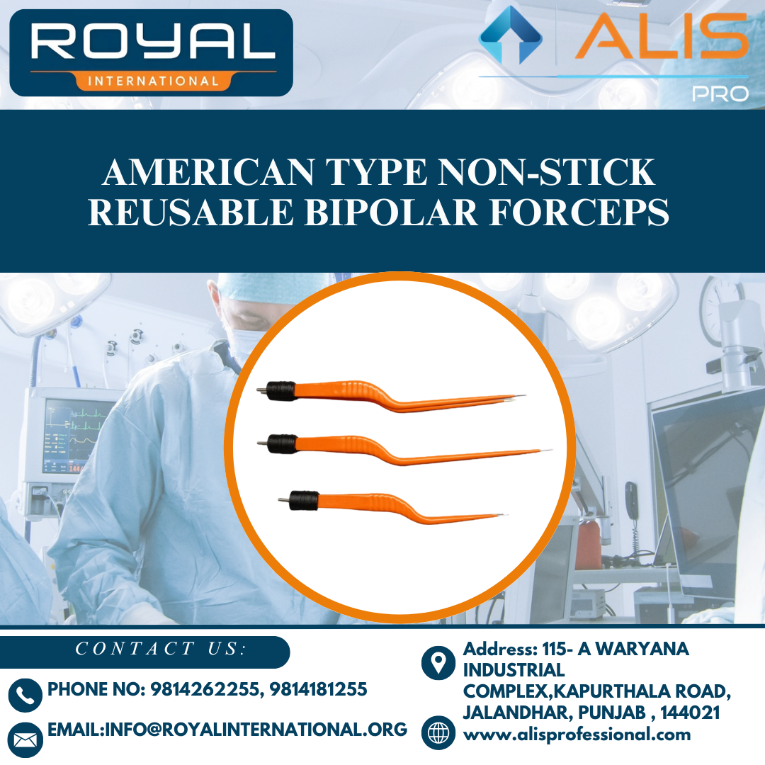 American Type non-stick reusable bipolar forceps