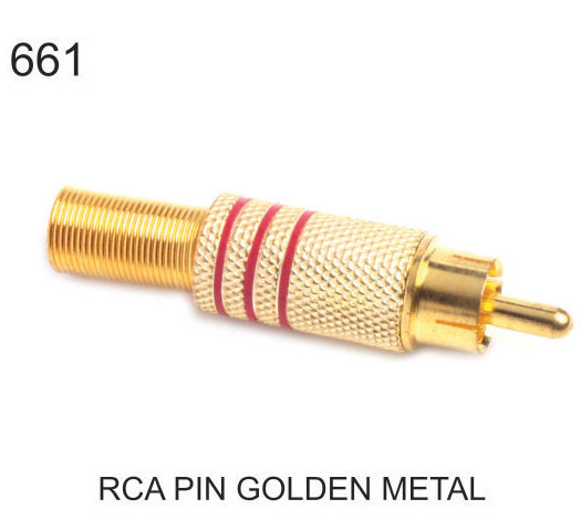 RCA PIN GOLDEN, Metal