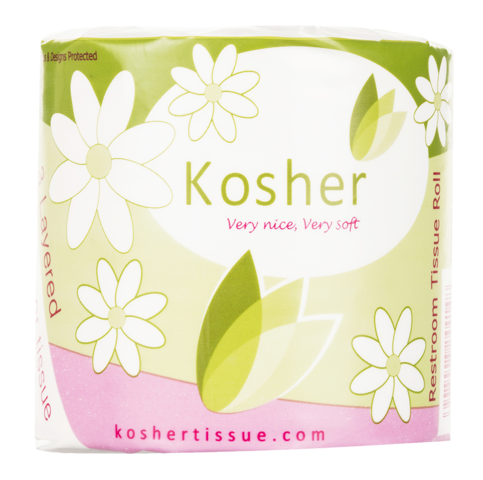 Toilet Paper Roll - White, 3-ply, Perforated | Durable Paper Material, Embossed Pattern, Ideal For Hotels And Restrooms