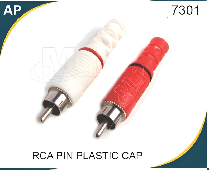 RCA PIN PLASTIC CAP - Plastic Male Connector | Prevent Ground Loops, Isolate Components, Improve Signal Integrity, Electrical Isolation