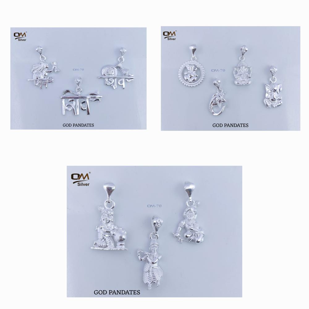 Silver God Pendant - Gender: Unisex