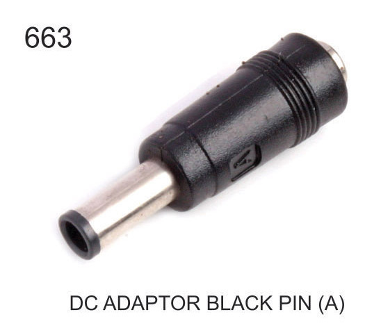 DC ADAPTER BLACK PIN (A)