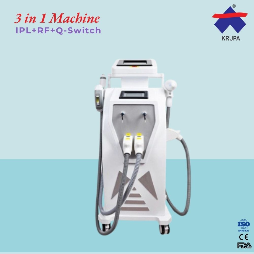 3 in 1 machine (IPL+RF+Q-Switch Nd:yag Laser )