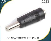 Dc Adapter With Pin C - Plastic Male Connector, Electrical Isolation & Noise Reduction For Audio Systems | Prevent Ground Loops & Voltage Spikes