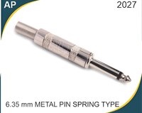 6.35mm Metal Pin Spring Type - Standard Connector, 3.5 Jack Size, Lite Weight | Prevents Ground Loops, Noise Reduction, Signal Integrity Improvement