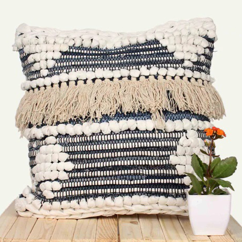 Handmade Cotton Cushion Cover - Color: Different Available